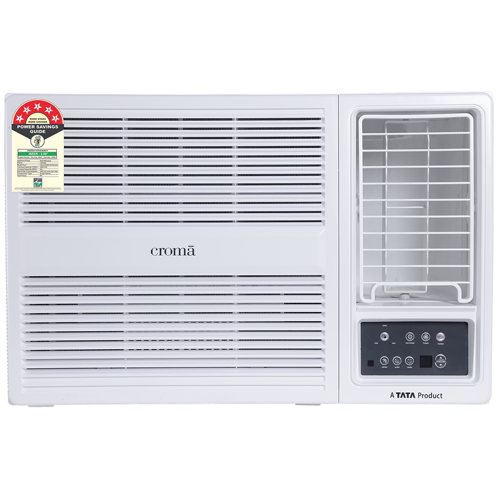 Buy Croma 1.5 Ton 5 Star Window AC (Copper Condenser, Dust Filter, CRLA018WAF193304) Online - Croma