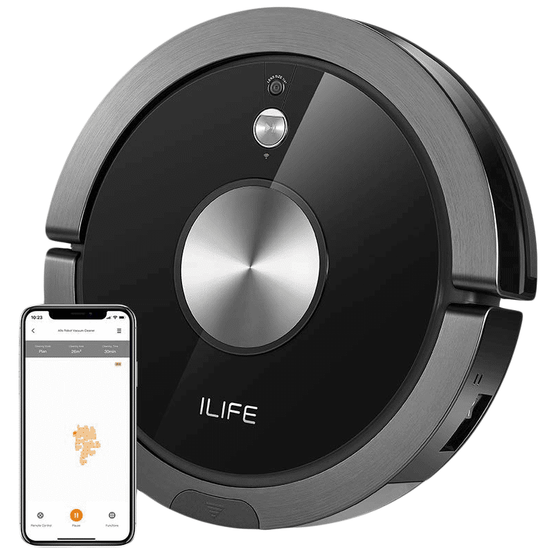 Buy ILIFE A9s 26 Watts Robotic Vacuum Cleaner (0.45 Litres Tank, B07RM3SQB4, Black) Online - Croma