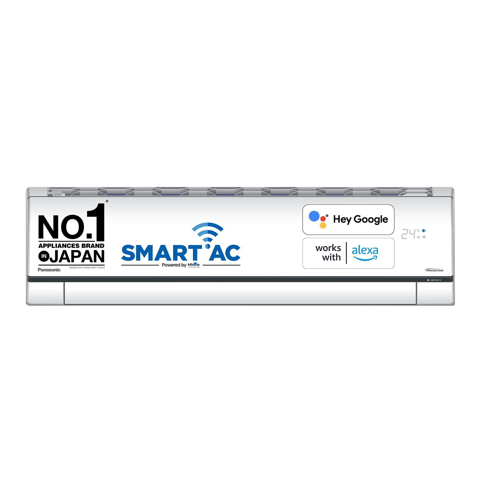Buy Panasonic 7 in 1 Convertible 1 Ton 5 Star Inverter Split Smart AC with Amazon Alexa and Google Assistant Support (2023 Model, Copper Condenser,...
