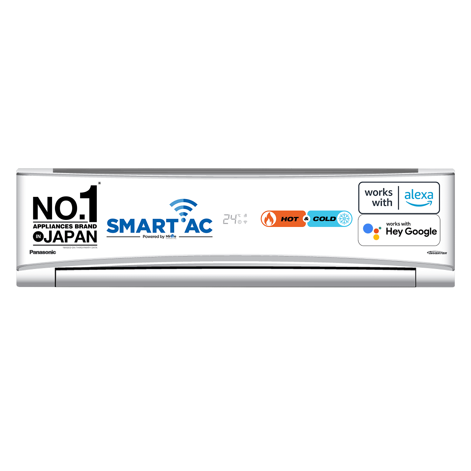 Buy Panasonic 7 in 1 Convertible 1.5 Ton 3 Star Hot & Cold Inverter Split Smart AC with Google Assistant Support (2023 Model, Copper Condenser,...